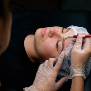 Microblading eyebrows in Pune